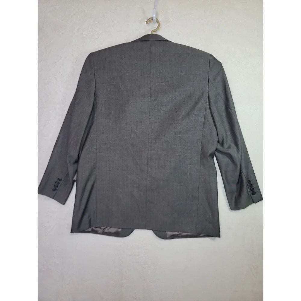 Cerruti 1881 Wool‎ Blazer 120s Mens Gray Tailored Sport Coat Career Size 48R